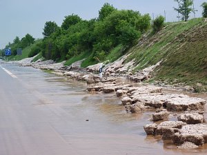 Schlamm auf A 38