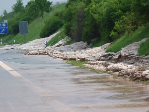 Schlamm auf A 38