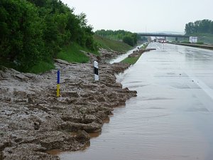 Schlamm auf A 38