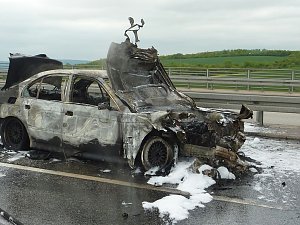 Brand auf der Autobahn