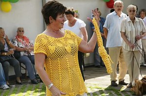 Fröhliches Haus feierte Geburtstag