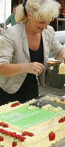 Fröhliches Haus feierte Geburtstag