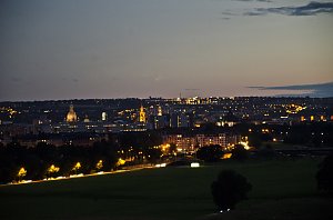Nacht der Schlösser, Blick auf Dresden