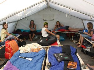 Der erste Tag im Handwerker-Camp