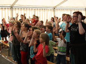 Der erste Tag im Handwerker-Camp