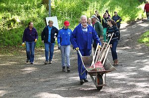 Arbeitseinsatz im Park Hohenrode