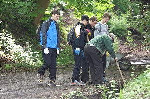 Arbeitseinsatz im Park Hohenrode