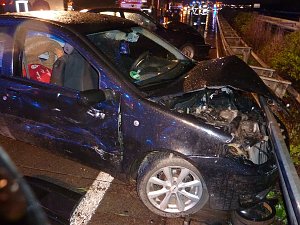 Unfall auf der Autobahn A 38