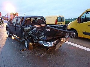 Unfall auf der Autobahn A 38