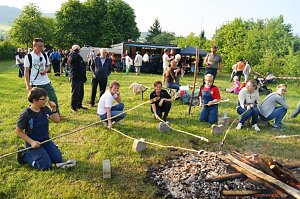 Pfingstfeuer in Obergebra