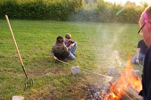 Pfingstfeuer in Obergebra