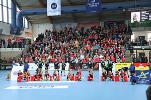 Der Thüringer Handballclub gegen Rostov-Don in der Wiedigsburghalle Nordhausen