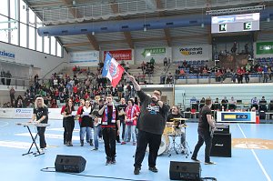 Der Thüringer Handballclub gegen Rostov-Don in der Wiedigsburghalle Nordhausen