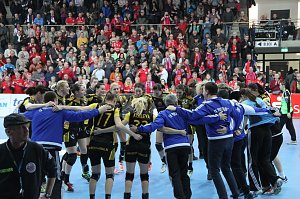 Der Thüringer Handballclub gegen Rostov-Don in der Wiedigsburghalle Nordhausen