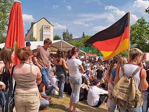 Begeisterung auf dem Berg: 3:0 für Deutschland