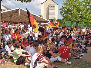 Begeisterung auf dem Berg: 3:0 für Deutschland