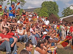 Begeisterung auf dem Berg: 3:0 für Deutschland