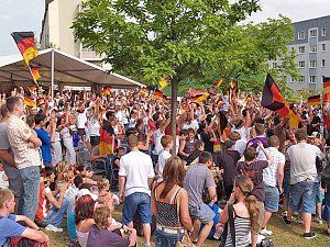 Begeisterung auf dem Berg: 3:0 für Deutschland