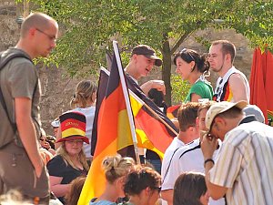 Begeisterung auf dem Berg: 3:0 für Deutschland