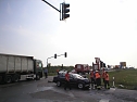 Crash an der Abfahrt (Foto: Berufsfeuerwehr)