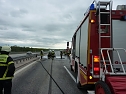 Brand auf der Autobahn (Foto: nnz)