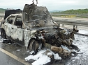 Brand auf der Autobahn (Foto: nnz)