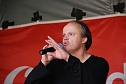 Hubert Kah auf dem  Rathausplatz (Foto: Sven G&auml;mkow)