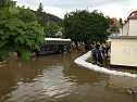 Sicherung eines Transformatorenhauses vor aufsteigendem Grundwasser in Dresden-Cossebaude (Foto: Matthias Werner) Sicherung eines Transformatorenhauses vor aufsteigendem Grundwasser in Dresden-Cossebaude (Foto: Matthias Werner)