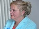 Renten-Diskussion: Carmen Listemann (Foto: Harald Buntfu&szlig;)