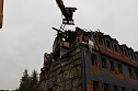 Abriss einer Brandruine (Foto: nnz)