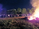 Osterfeuer in Nordhausen Nord (Foto: Karin Lehmann und Peter Blei)