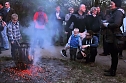 Osterfeuer in Nordhausen Nord (Foto: Karin Lehmann und Peter Blei)