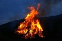 Osterfeuer in Obergebra (Foto: Michael Randel)