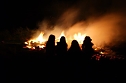Osterfeuer in Obergebra (Foto: Michael Randel)