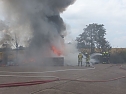 Reifenlager brannte (Foto: nnz)
