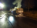 Ein Kleintransporter brennt bei Nordhausen völlig aus. (Foto: privat) Ein Kleintransporter brennt bei Nordhausen völlig aus. (Foto: privat)