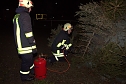 Heringen feierte ein feuriges "Knut" - Fest und entledigte sich seiner alten Weihnachtsb&auml;ume (Foto: Karin Lehmann und Peter Blei)
