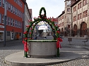Vier der sieben Brunnen, die in diesem Jahr geschmückt wurden. (Foto: City-Management Nordhausen) Vier der sieben Brunnen, die in diesem Jahr geschmückt wurden. (Foto: City-Management Nordhausen)