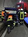 Großübung im Höllbergtunnel (Foto: Feuerwehr Bleicherode) Großübung im Höllbergtunnel (Foto: Feuerwehr Bleicherode)