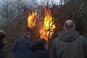 Osterfeuer in Nordhausen Nord (Foto: Peter Blei)