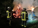 Strohballen brannten (Foto: Feuerwehr Herzberg)