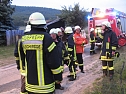 Gartenhaus brannte in Obergebra (Foto: Feuerwehr Bleicherode) Gartenhaus brannte in Obergebra (Foto: Feuerwehr Bleicherode)