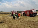 Mähdrescher entzündete ein Feld (Foto: Feuerwehr Bleicherode) Mähdrescher entzündete ein Feld (Foto: Feuerwehr Bleicherode)