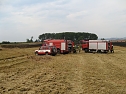 Mähdrescher entzündete ein Feld (Foto: Feuerwehr Bleicherode) Mähdrescher entzündete ein Feld (Foto: Feuerwehr Bleicherode)