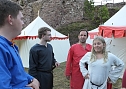Zu Besuch auf der Burgruine Hohnstein (Foto: Karin Lehmann)