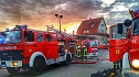 Alte Lagerhalle bannte (Foto: Feuerwehr Bleicherode)