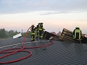 Alte Lagerhalle bannte (Foto: Feuerwehr Bleicherode)