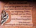 Pfad der Poesie im Park Hohenrode (Foto: Peter Blei)