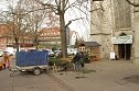 Vorbereitungen für den Handwerkermarkt vor der Blasii-Kirche (Foto: Angelo Glashagel) Vorbereitungen für den Handwerkermarkt vor der Blasii-Kirche (Foto: Angelo Glashagel)