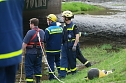 THW und Feuerwehren &uuml;bten an der Zorge (Foto: nnz)